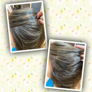 ハイライト☆メッシュ☆ネイビー